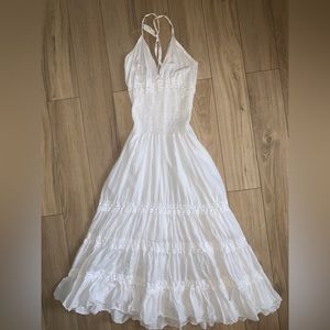 Trucker white dress